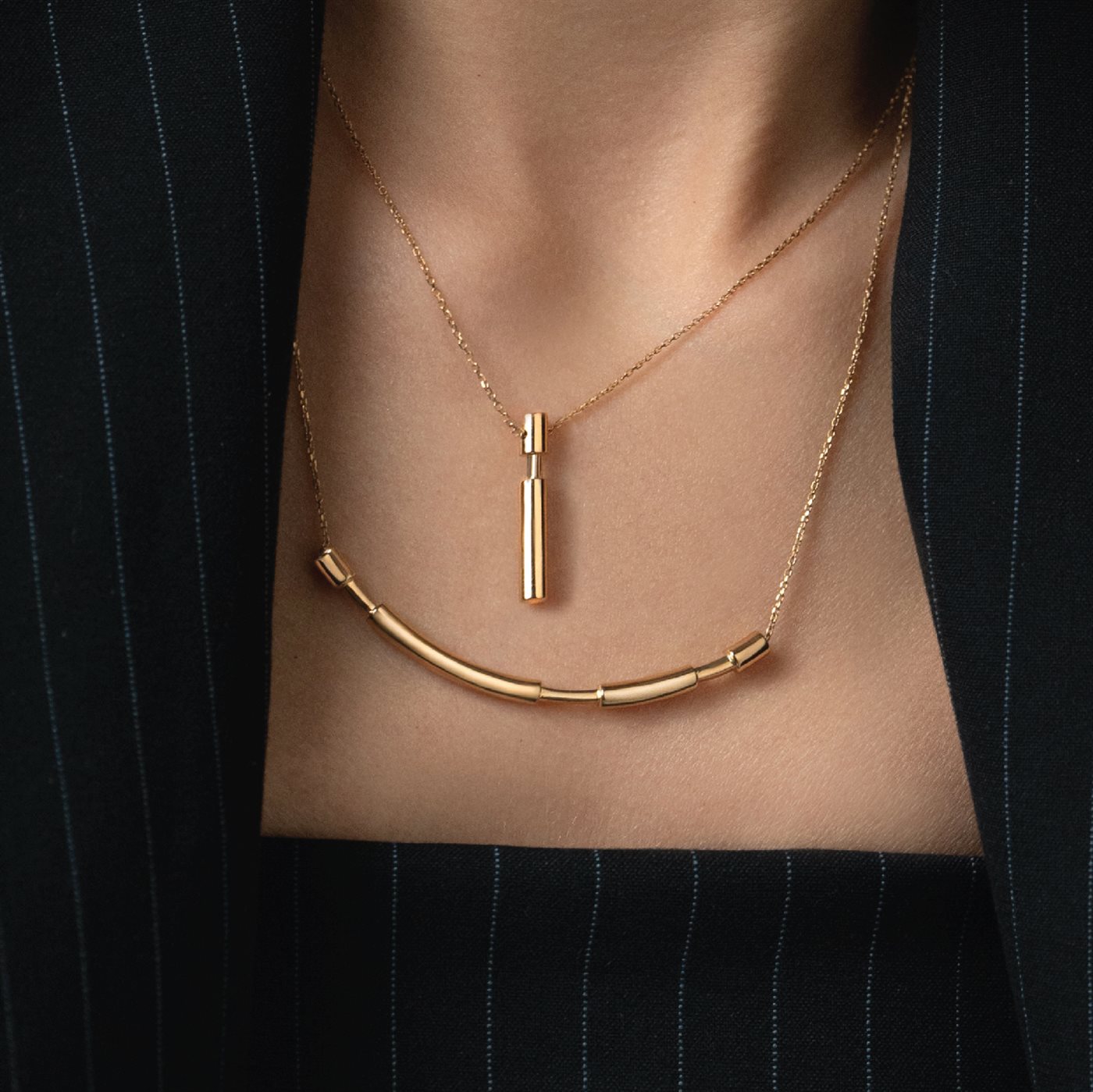 گردنبند کات افقی