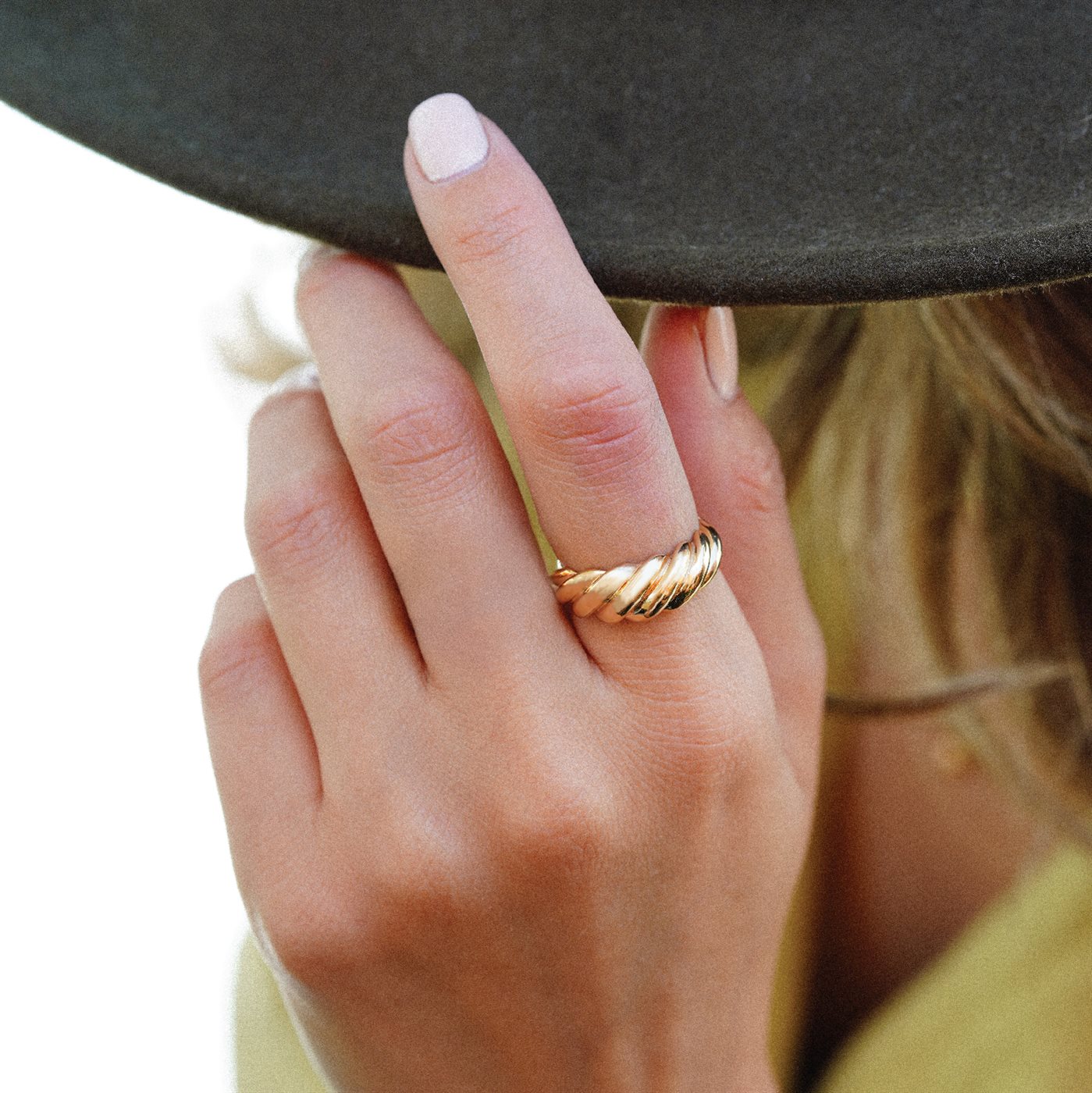 انگشتر بافته