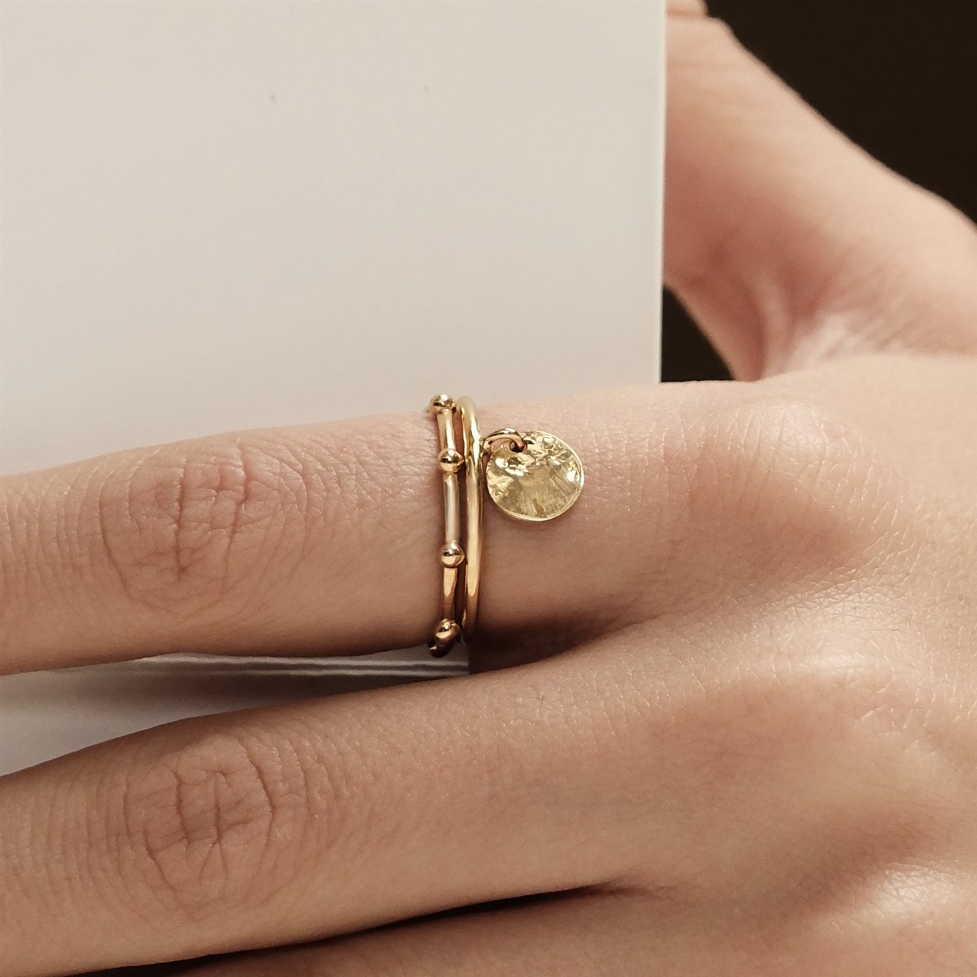 انگشتر پولکی دایره