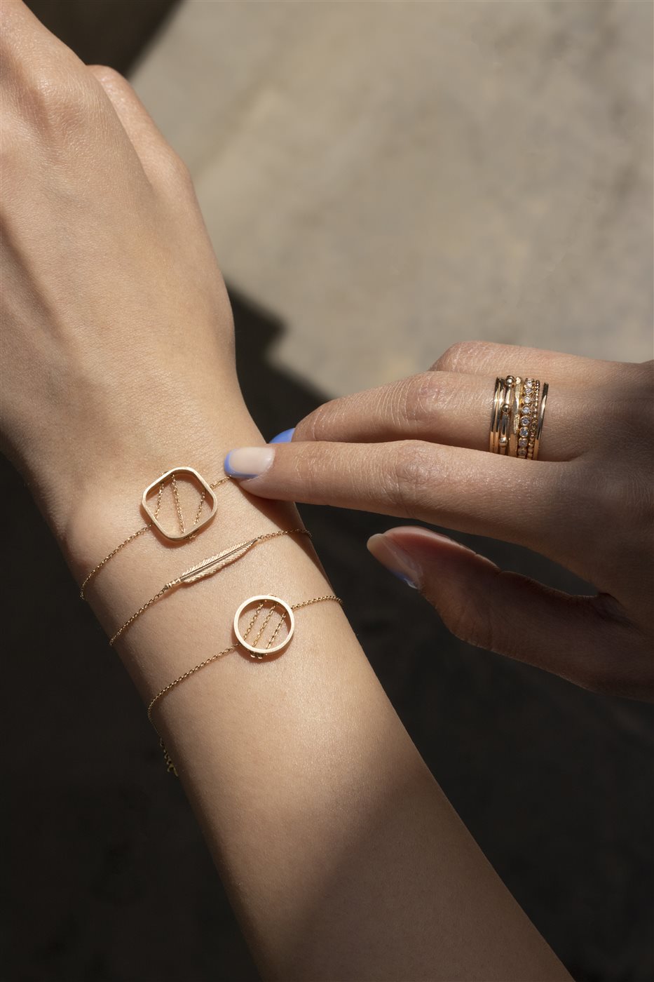 دستبند دایره زنجیر