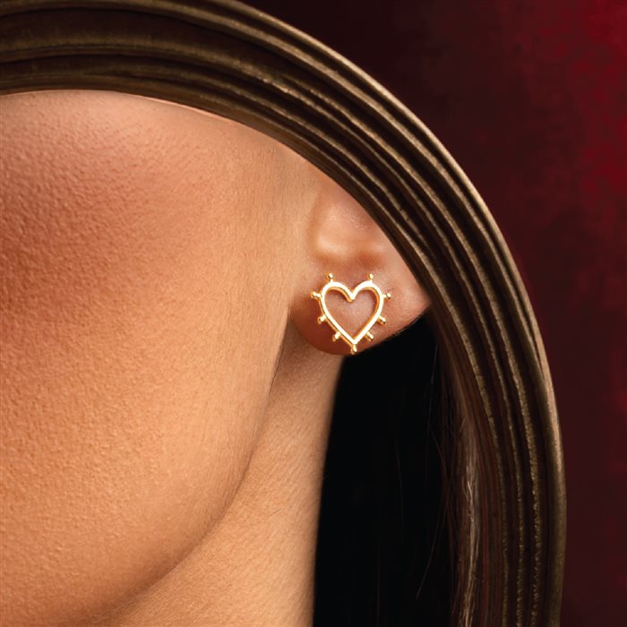 گوشواره قلب تابان